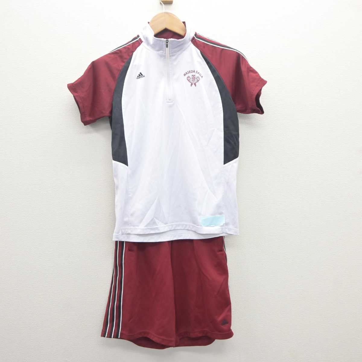 【中古】佐賀県 早稲田佐賀高等学校 女子制服 2点 (体操服 上・体操服 下) sf062714