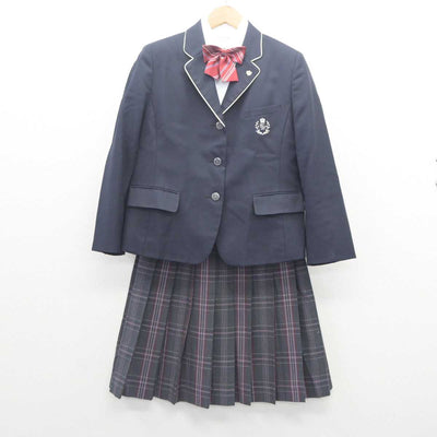 【中古】福岡県 筑紫台高等学校 女子制服 4点 (ブレザー・シャツ・スカート) sf062715