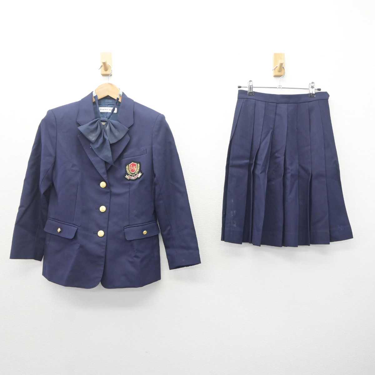 【中古】愛知県 安城学園高等学校 女子制服 3点 (ブレザー・スカート) sf062725