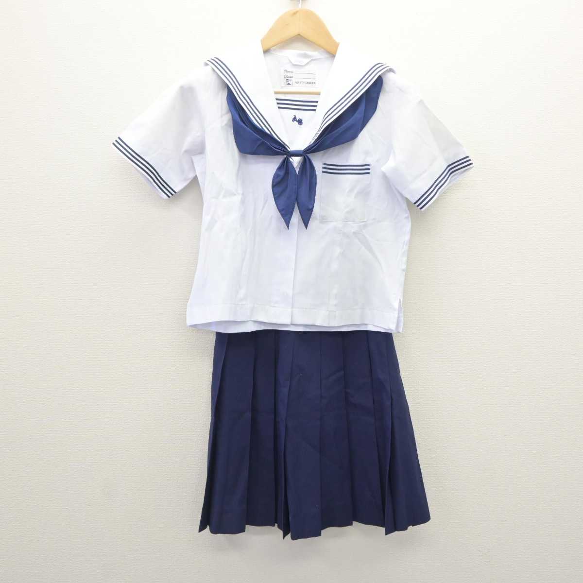 【中古】愛知県 安城学園高等学校 女子制服 3点 (セーラー服・スカート) sf062727