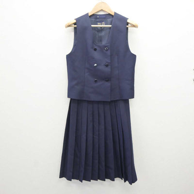 【中古】埼玉県 桶川中学校 女子制服 4点 (ブレザー・ベスト・スカート) sf062728