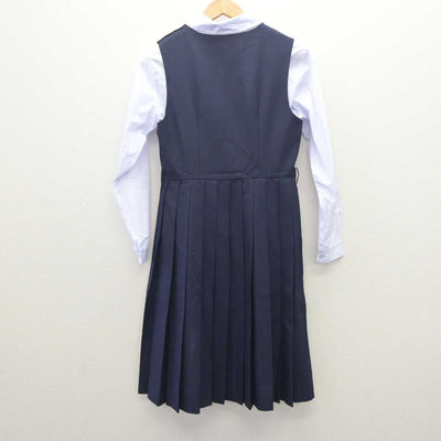 【中古】神奈川県 川崎市立日吉中学校 女子制服 3点 (ブレザー・シャツ・ジャンパースカート) sf062737