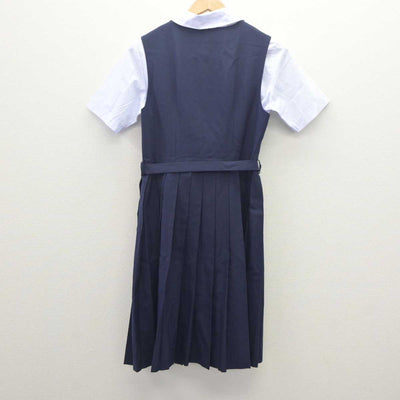 【中古】神奈川県 川崎市立日吉中学校 女子制服 2点 (シャツ・ジャンパースカート) sf062738