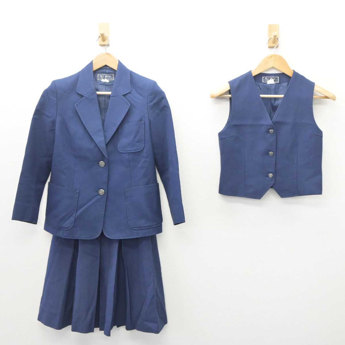 【中古】神奈川県 光丘中学校 女子制服 5点 (ブレザー・ベスト・スカート) sf062755