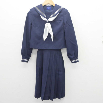 【中古】神奈川県 長沢中学校 女子制服 3点 (セーラー服・スカート) sf062764