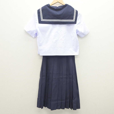 【中古】神奈川県 長沢中学校 女子制服 4点 (セーラー服・セーラー服・スカート) sf062765