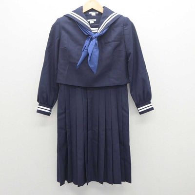 【中古】愛知県 鶴城中学校 女子制服 4点 (セーラー服・ジャンパースカート) sf062766