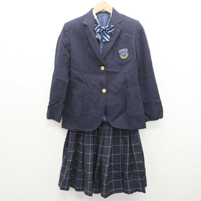 【中古】千葉県 拓殖大学紅陵高等学校 女子制服 4点 (ブレザー・ニット・スカート) sf062773