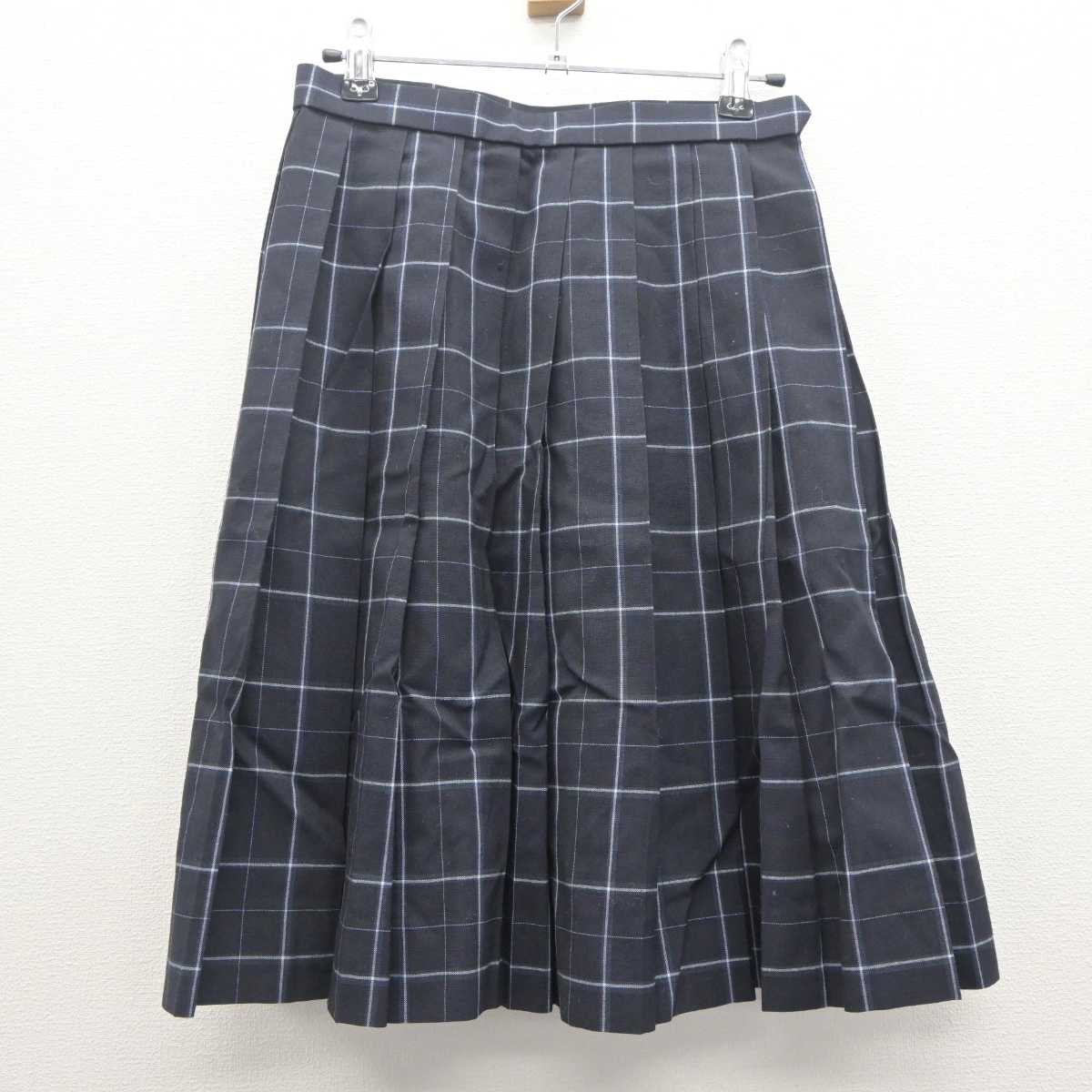 【中古】千葉県 拓殖大学紅陵高等学校 女子制服 4点 (ニットベスト・シャツ・スカート) sf062774