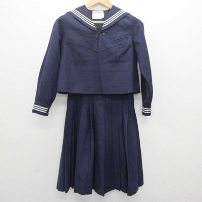 【中古】東京都 大妻中学高等学校 女子制服 4点 (セーラー服・スカート) sf062791