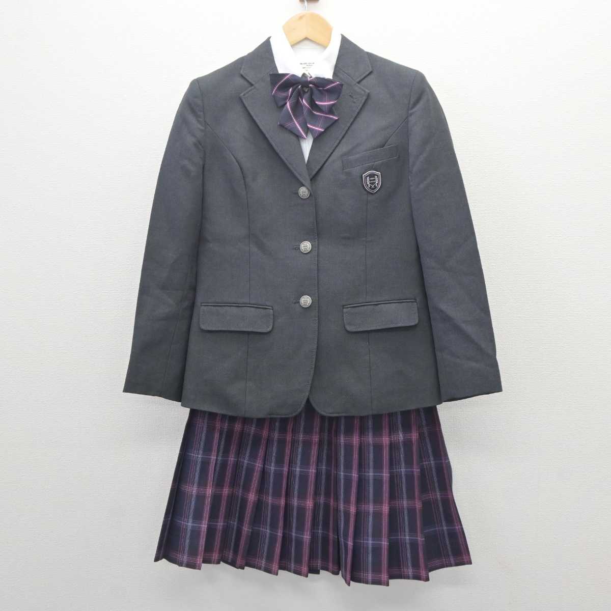 【中古】埼玉県 秋草学園高等学校 女子制服 4点 (ブレザー・シャツ・スカート) sf062809