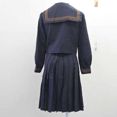 【中古】東京都 関東国際高等学校 女子制服 4点 (セーラー服・ニット・スカート) sf062815