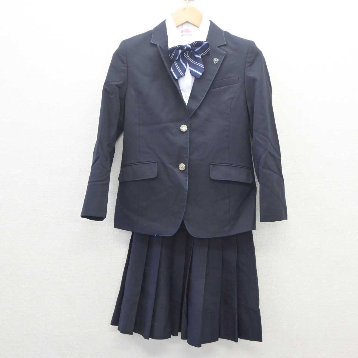 【中古】神奈川県 相模田名高等学校 女子制服 5点 (ブレザー・シャツ・スカート) sf062819