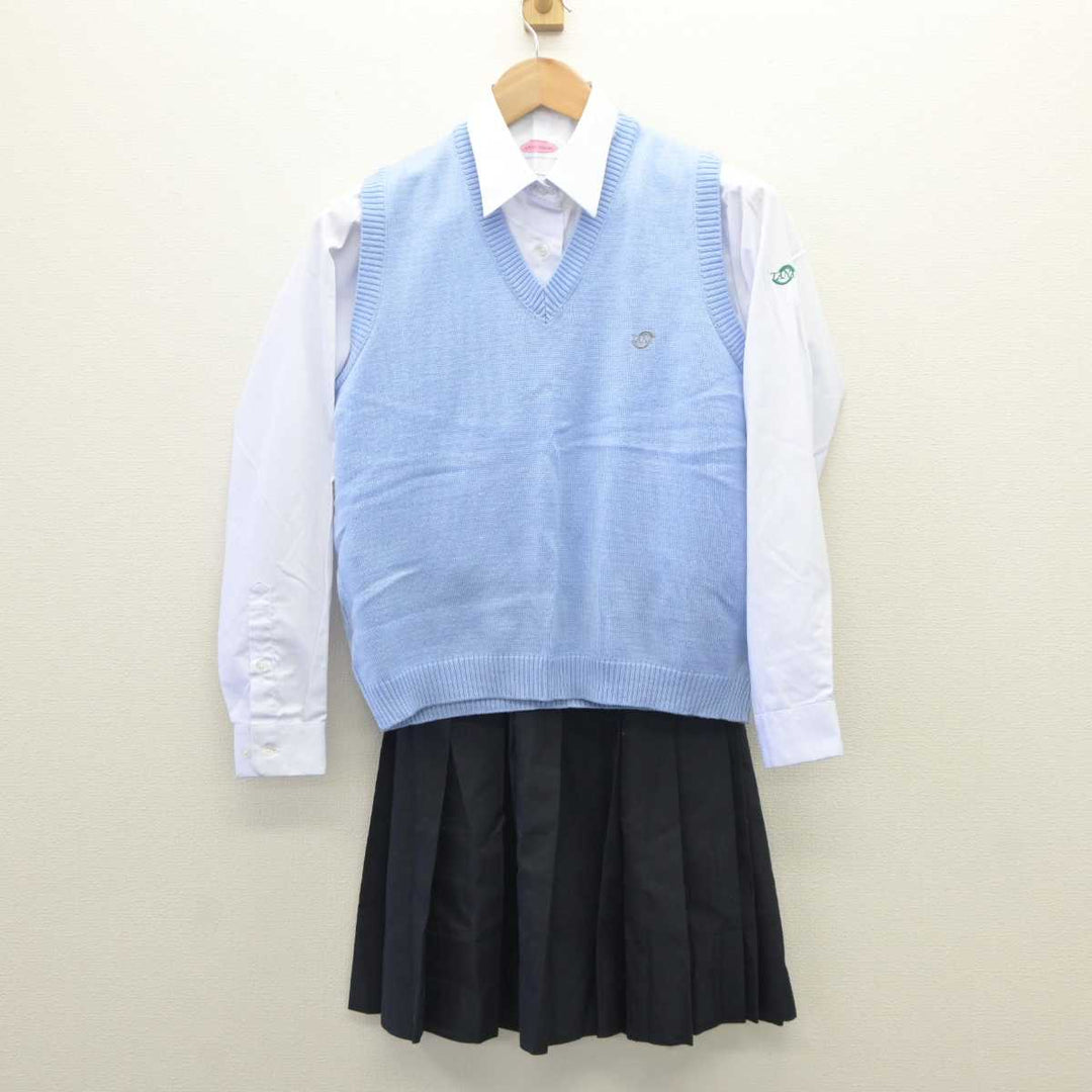 【中古】神奈川県 相模田名高等学校 女子制服 3点 (ニットベスト・シャツ・スカート) sf062820 | 中古制服通販パレイド