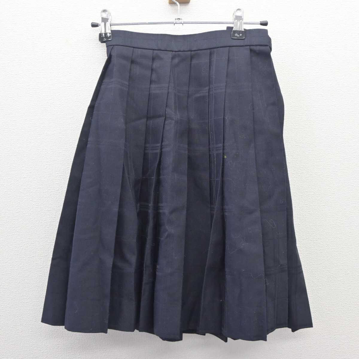 【中古】神奈川県 相模田名高等学校 女子制服 3点 (ニットベスト・シャツ・スカート) sf062820