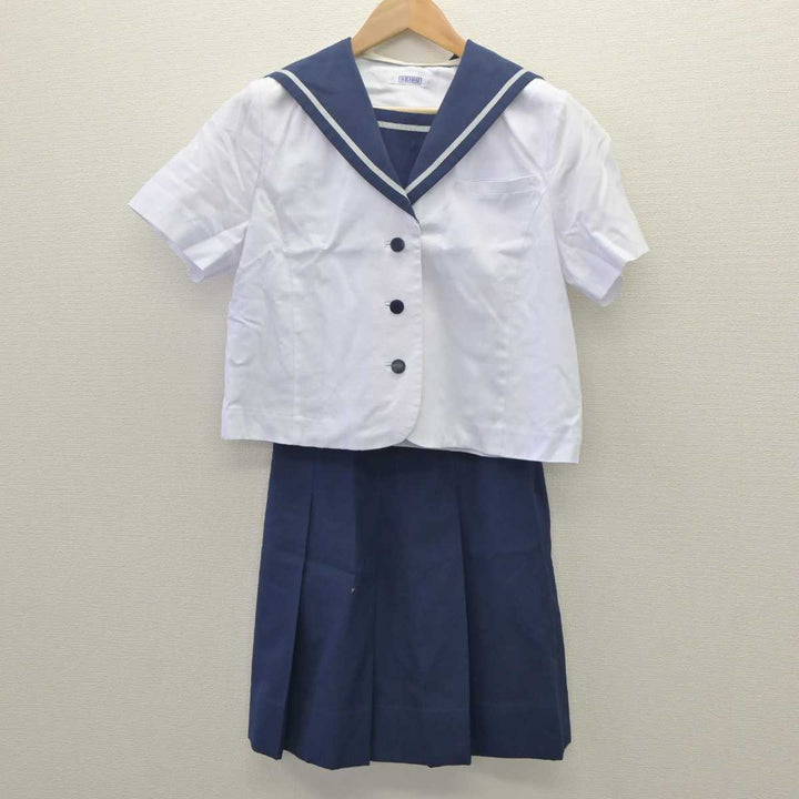 【中古】秋田県 秋田高等学校 女子制服 2点 (セーラー服・スカート) sf062827