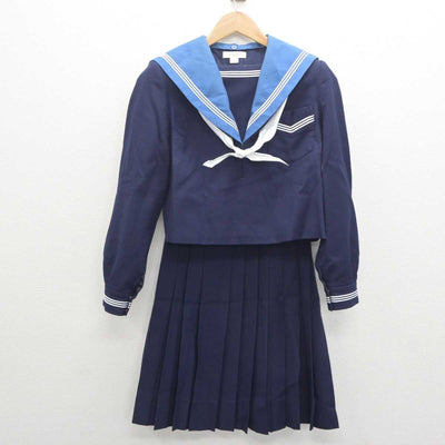 【中古】大阪府 清水谷高等学校 女子制服 3点 (セーラー服・スカート) sf062841