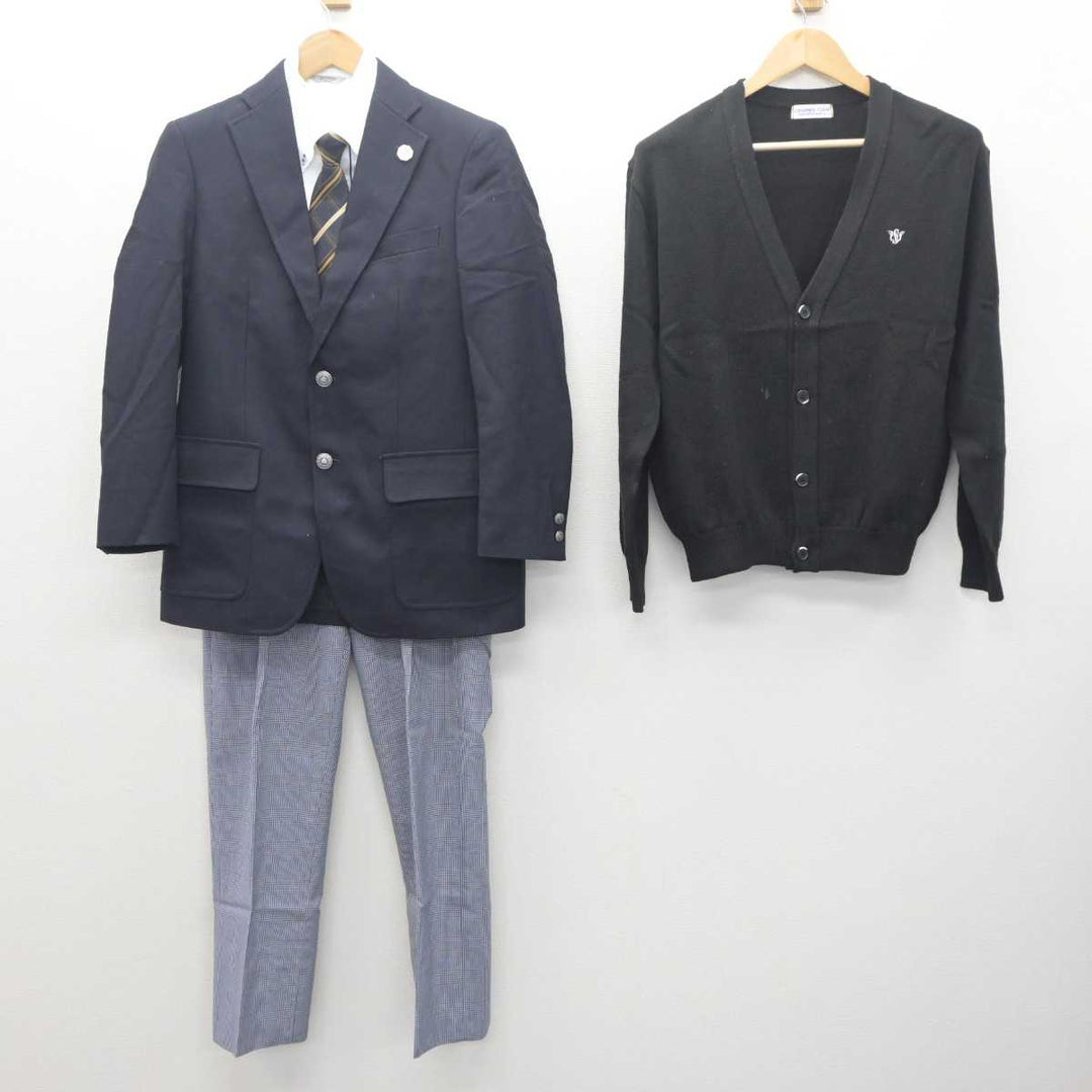 中古】宮城県 聖和学園高等学校 男子制服 6点 (ブレザー・ニット・シャツ・ズボン) sf062853 | 中古制服通販パレイド