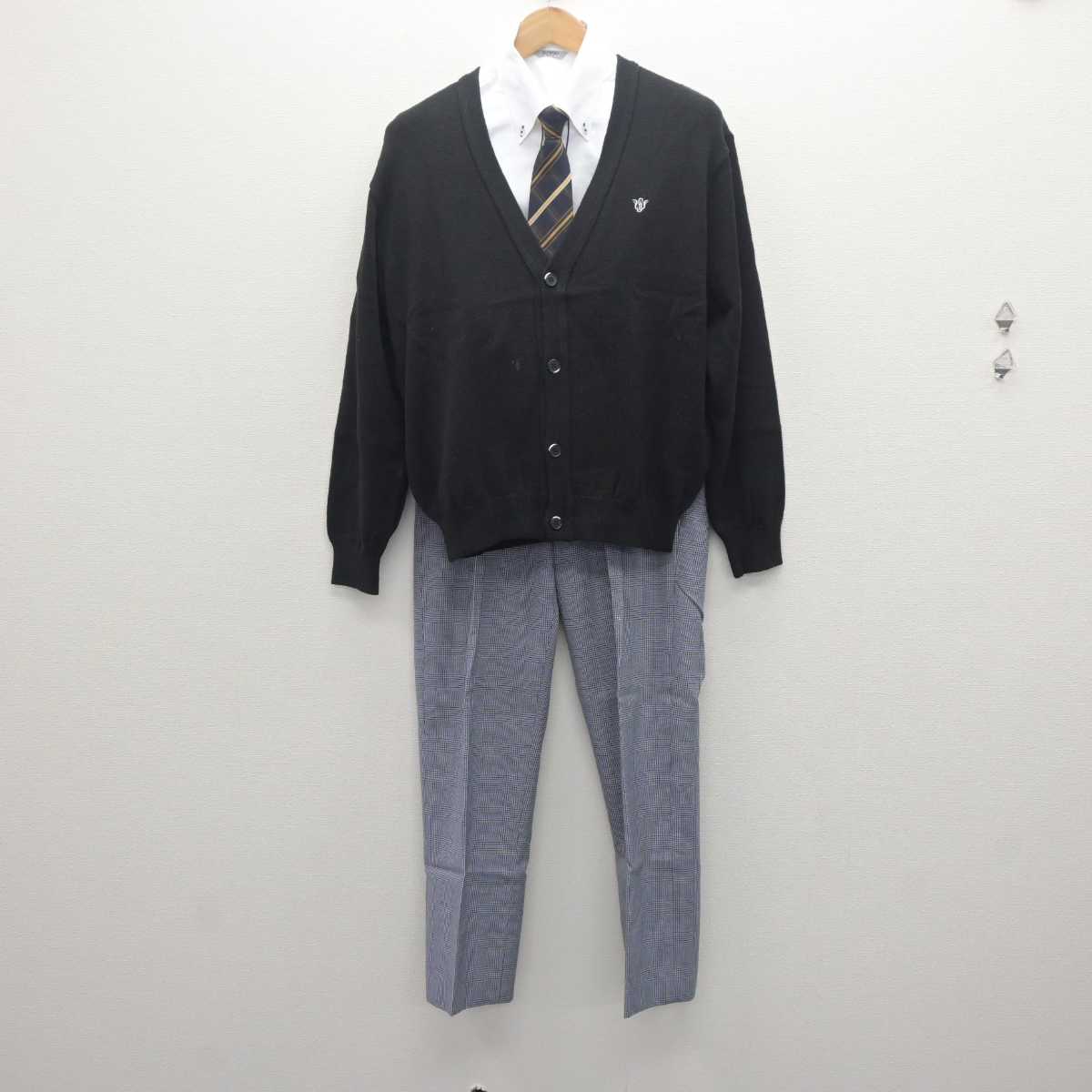 中古】宮城県 聖和学園高等学校 男子制服 6点 (ブレザー・ニット・シャツ・ズボン) sf062853 | 中古制服通販パレイド