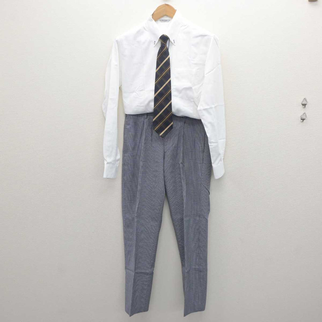 【中古】宮城県 聖和学園高等学校 男子制服 6点 (ブレザー・ニット・シャツ・ズボン) sf062853 | 中古制服通販パレイド