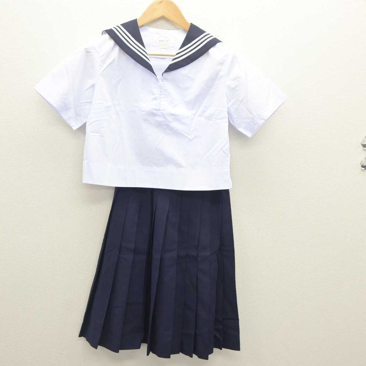 広島皆実高校 セーラー服 中古】広島県 広島皆実高等学校 女子制服 3点（セーラー服