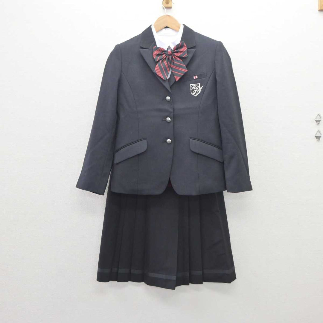 【中古】福岡県 九州国際大学付属高等学校 女子制服 5点 (ブレザー・ニット・シャツ・スカート) sf062874 | 中古制服通販パレイド