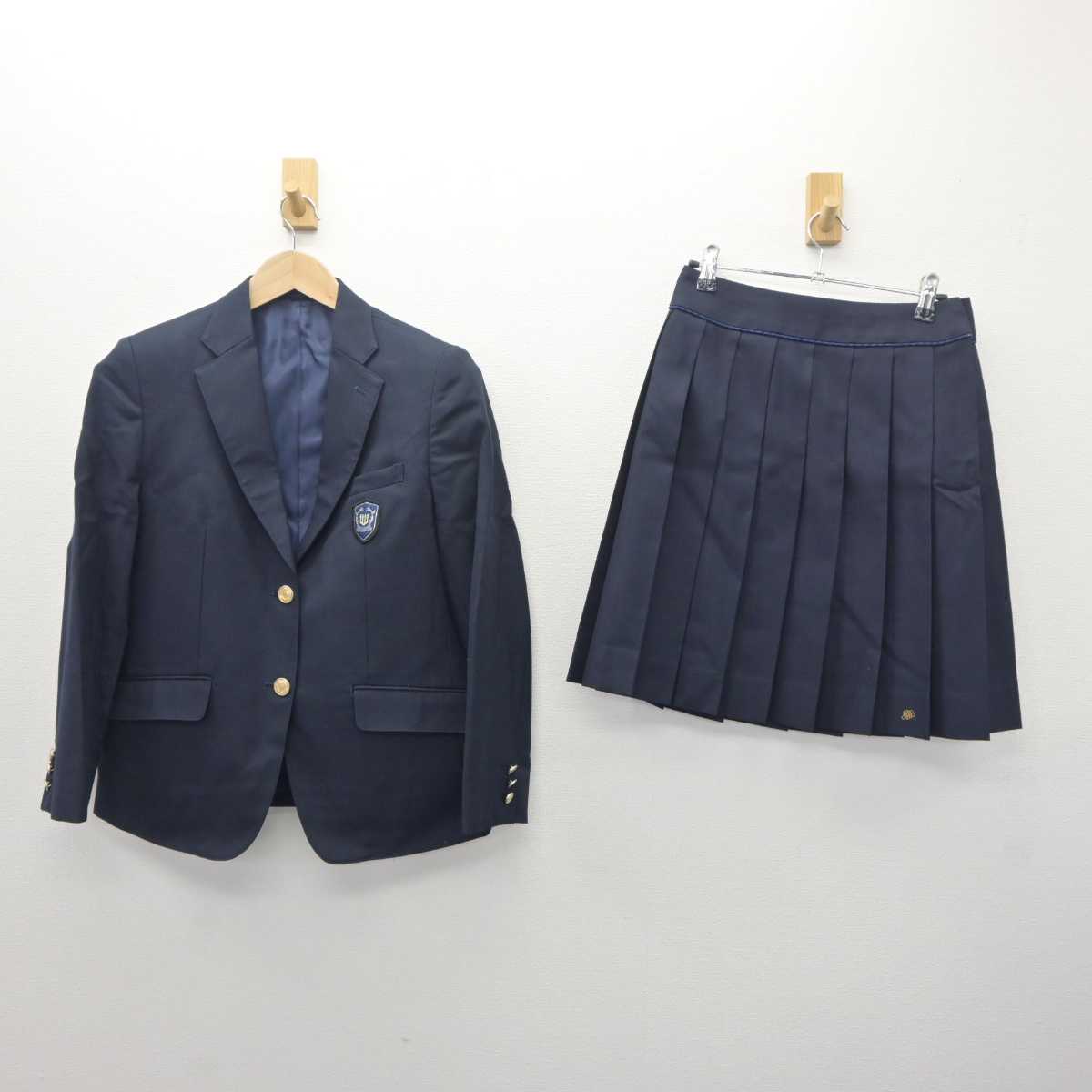 【中古】東京都 東京純心女子高等学校 女子制服 6点 (ブレザー・シャツ・スカート) sf062887