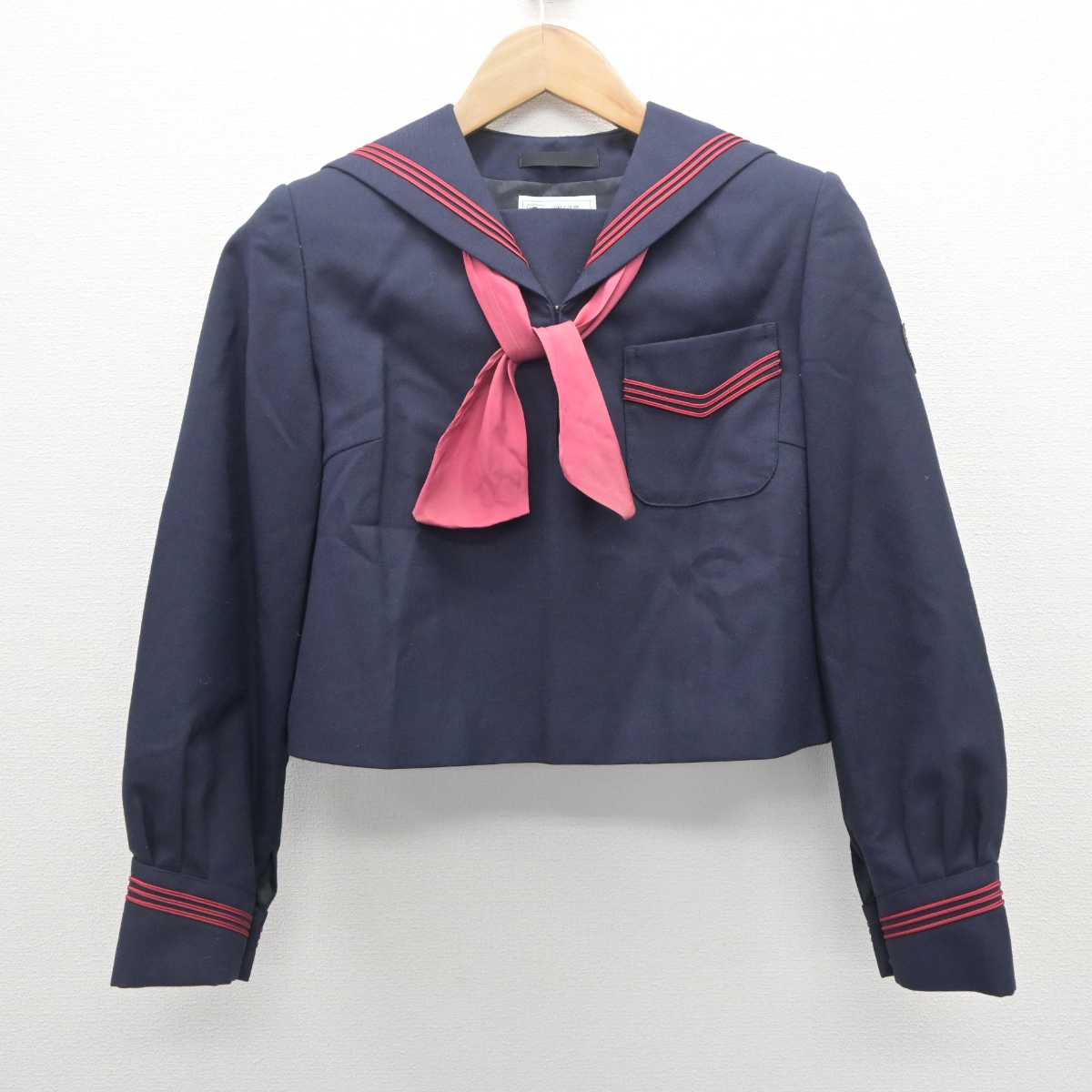 【中古】神奈川県 フェリス女学院中学・高等学校 女子制服 2点 (セーラー服) sf062894