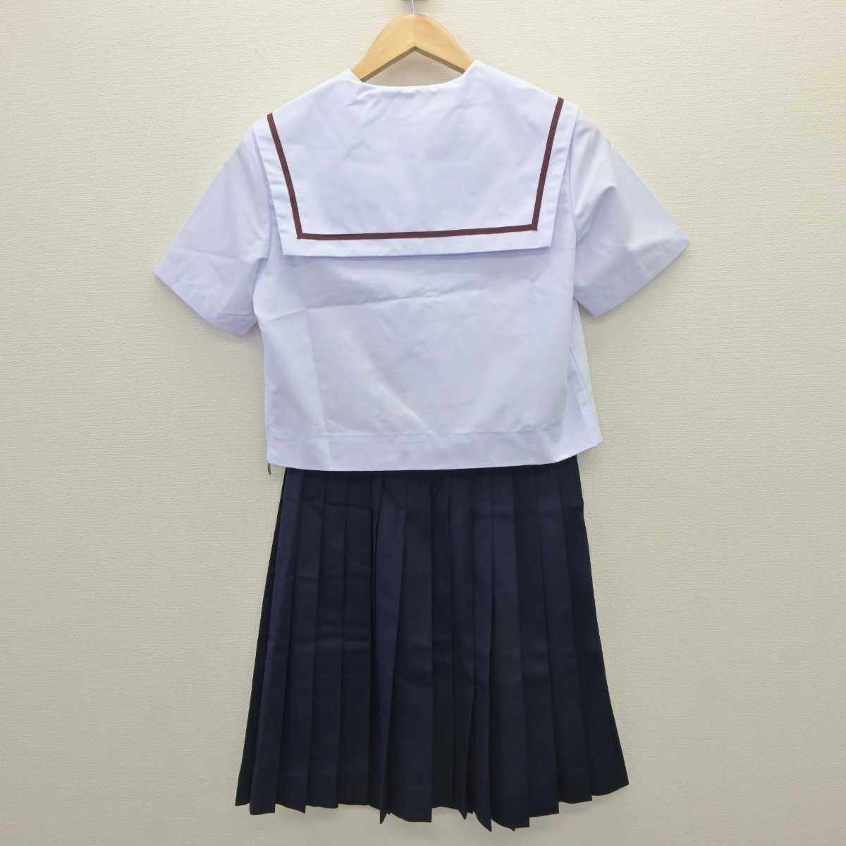 【中古】愛知県 安祥中学校 女子制服 3点 (セーラー服・スカート・スカート) sf062907