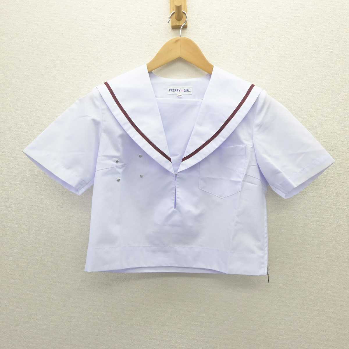 【中古】愛知県 安祥中学校 女子制服 3点 (セーラー服・スカート・スカート) sf062907