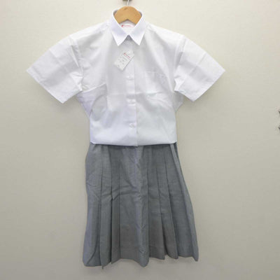 【中古】埼玉県 大宮東高等学校 女子制服 2点 (シャツ・スカート) sf062913