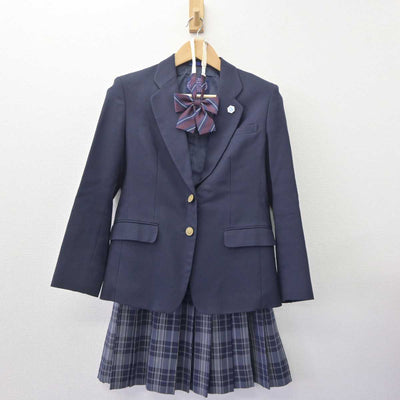 【中古】神奈川県 みなと総合高等学校 女子制服 4点 (ブレザー・スカート) sf062939