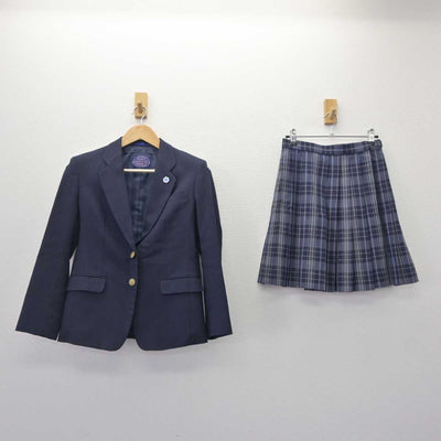 【中古】神奈川県 みなと総合高等学校 女子制服 4点 (ブレザー・スカート) sf062939