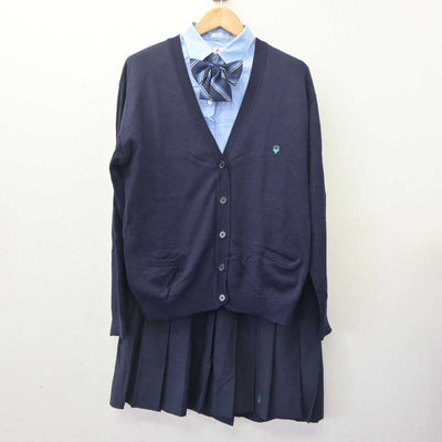 【中古】大阪府 大阪学芸高等学校 女子制服 5点 (ブレザー・シャツ・ニット・スカート) sf062942