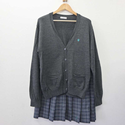 【中古】大阪府 大阪学芸高等学校 女子制服 2点 (ニット・スカート) sf062943