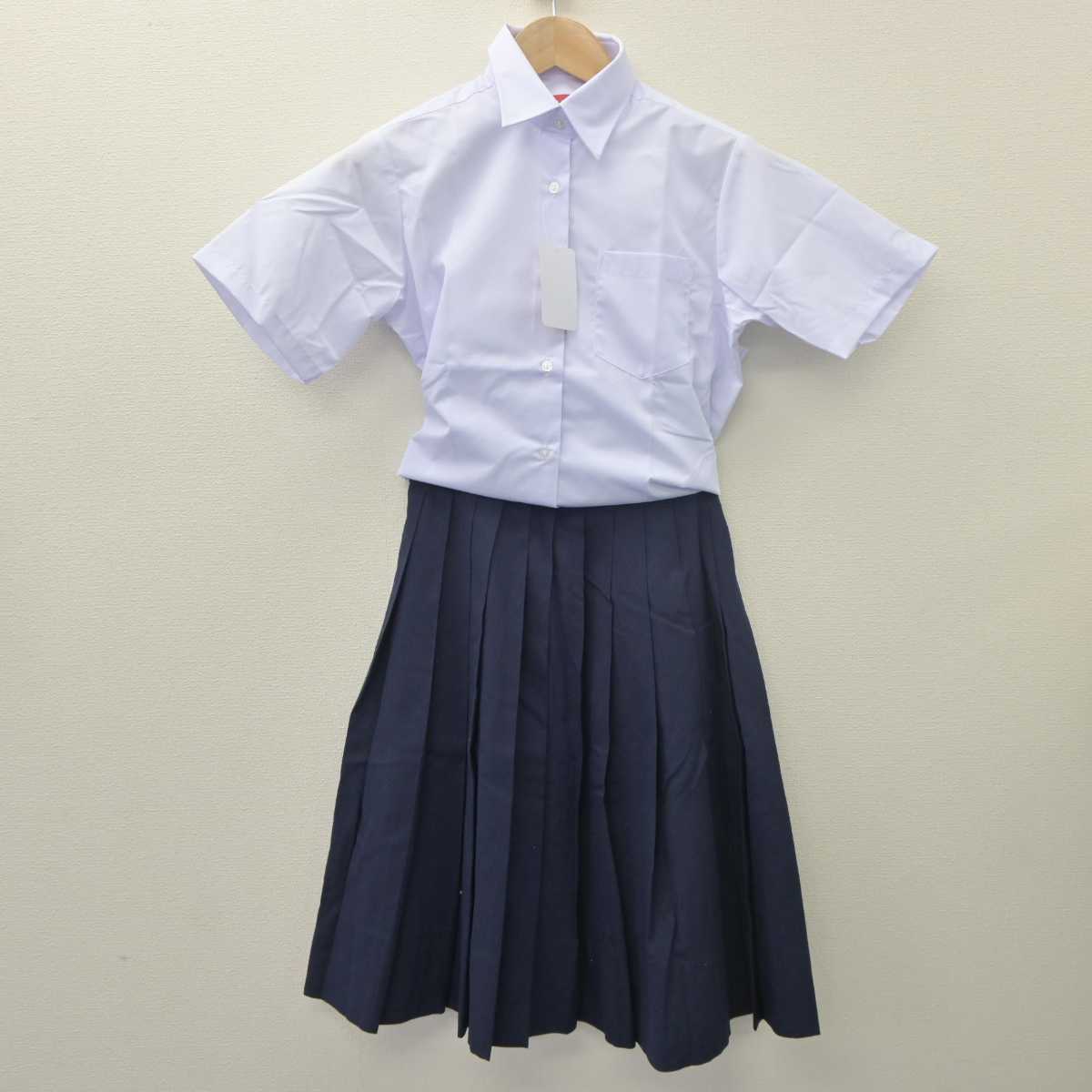 【中古】神奈川県 大野南中学校 女子制服 2点 (シャツ・スカート) sf062959