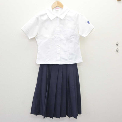 【中古】鹿児島県 国分高等学校 女子制服 3点 (ブラウス・スカート) sf062965