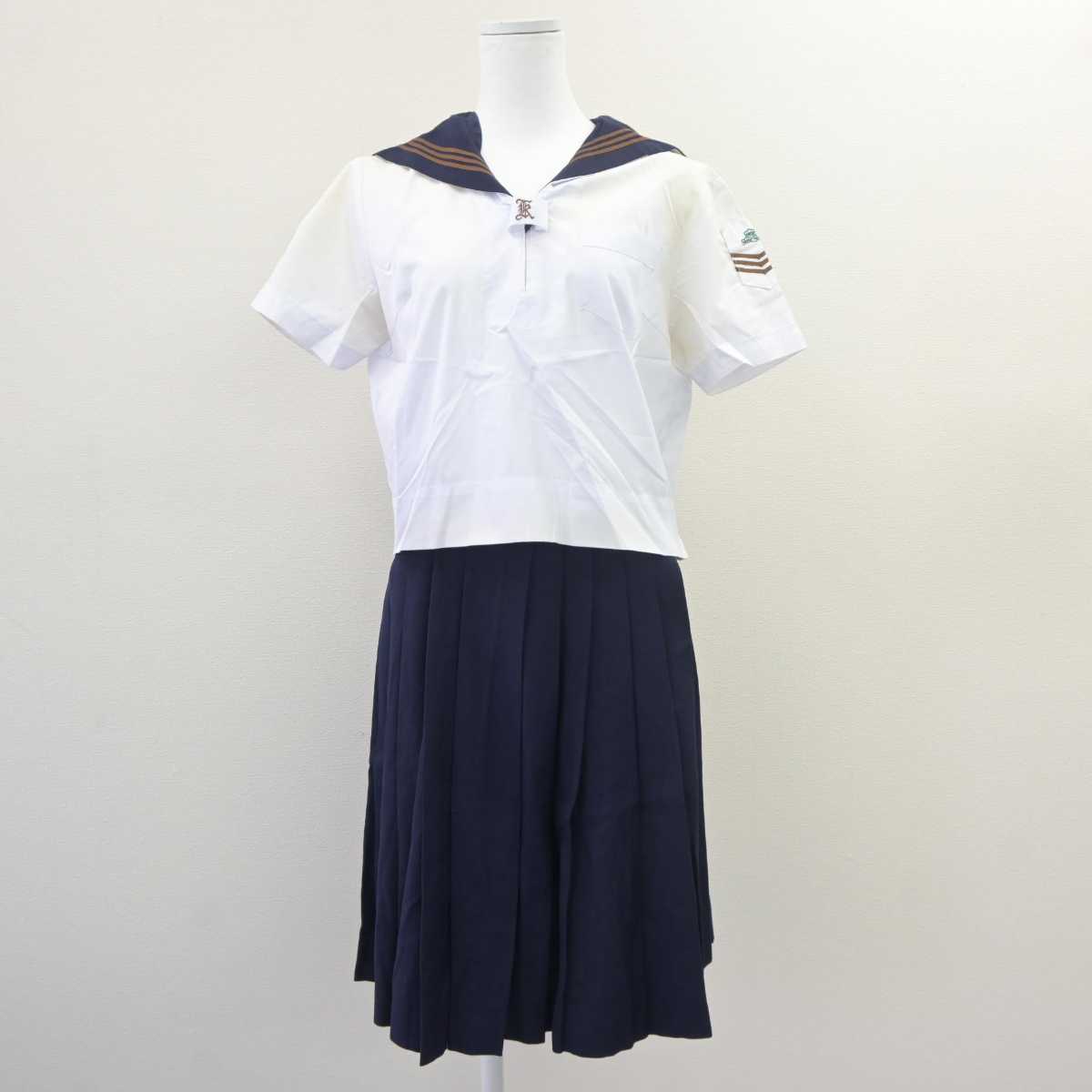 【中古】東京都 関東国際高等学校 女子制服 3点 (セーラー服・スカート) sf062968