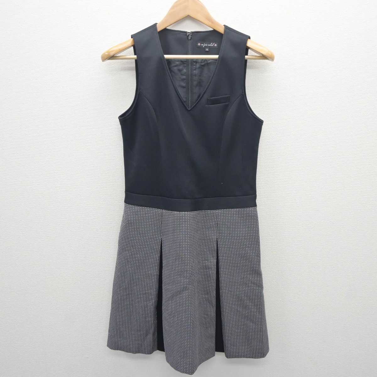 【中古】 事務服 女子制服 2点 (ジャンパースカート) sf062982