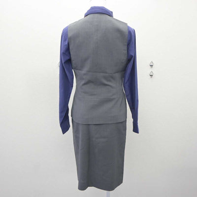 【中古】 みずほ銀行制服 女子制服 4点 (ベスト・シャツ・スカート) sf062998