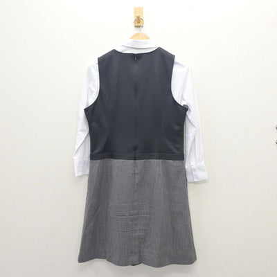 【中古】 事務服 女子制服 2点 (シャツ・ジャンパースカート) sf063001