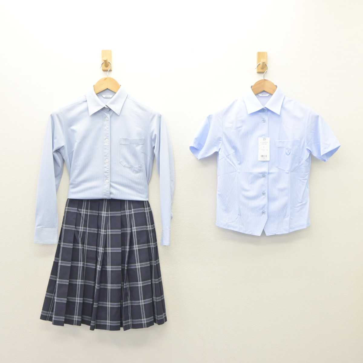 【中古】鳥取県 米子工業高等専門学校 女子制服 3点 (シャツ・シャツ・スカート) sf063003