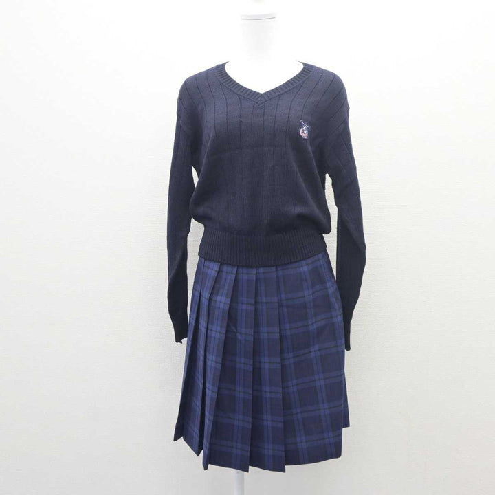 中古】静岡県 加藤学園高等学校 女子制服 4点 (ブレザー・ニット・スカート) sf063009 | 中古制服通販パレイド