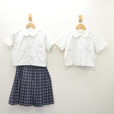 【中古】大阪府 初芝立命館中学校 女子制服 3点 (シャツ・スカート) sf063011