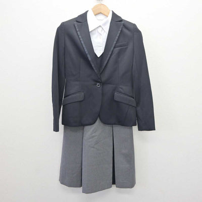 【中古】 事務服 女子制服 3点 (ジャケット・シャツ・ワンピース) sf063032