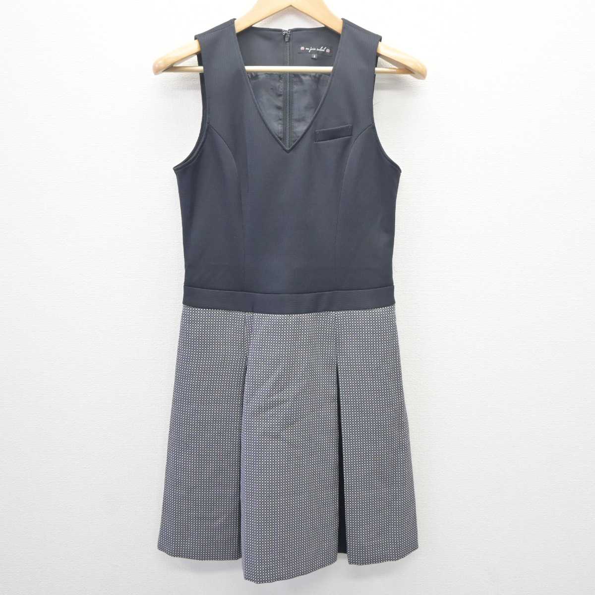 【中古】 事務服 女子制服 3点 (ジャケット・シャツ・ワンピース) sf063032