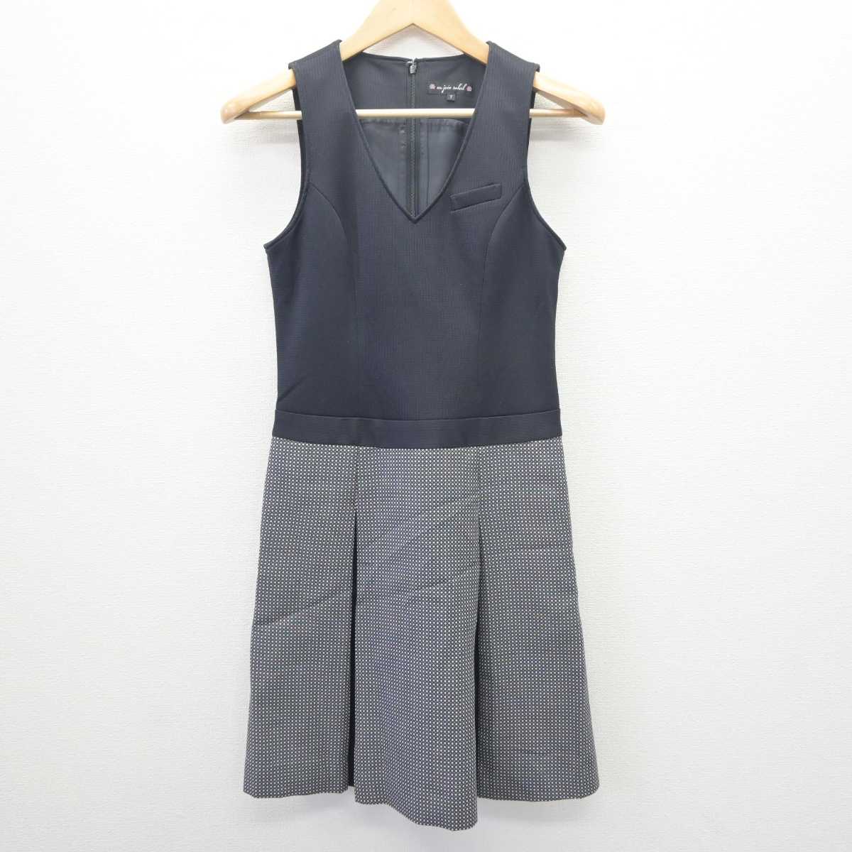 【中古】 事務服 女子制服 2点 (シャツ・ワンピース) sf063034