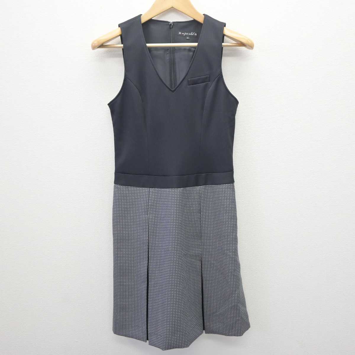 【中古】 事務服 女子制服 2点 (シャツ・ワンピース) sf063036