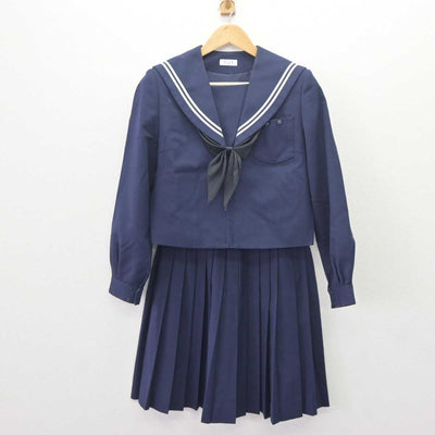 【中古】岐阜県 竹鼻中学校 女子制服 2点 (セーラー服・スカート) sf063062