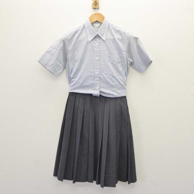 【中古】岐阜県 岐阜商業高等学校 女子制服 2点 (シャツ・スカート) sf063068